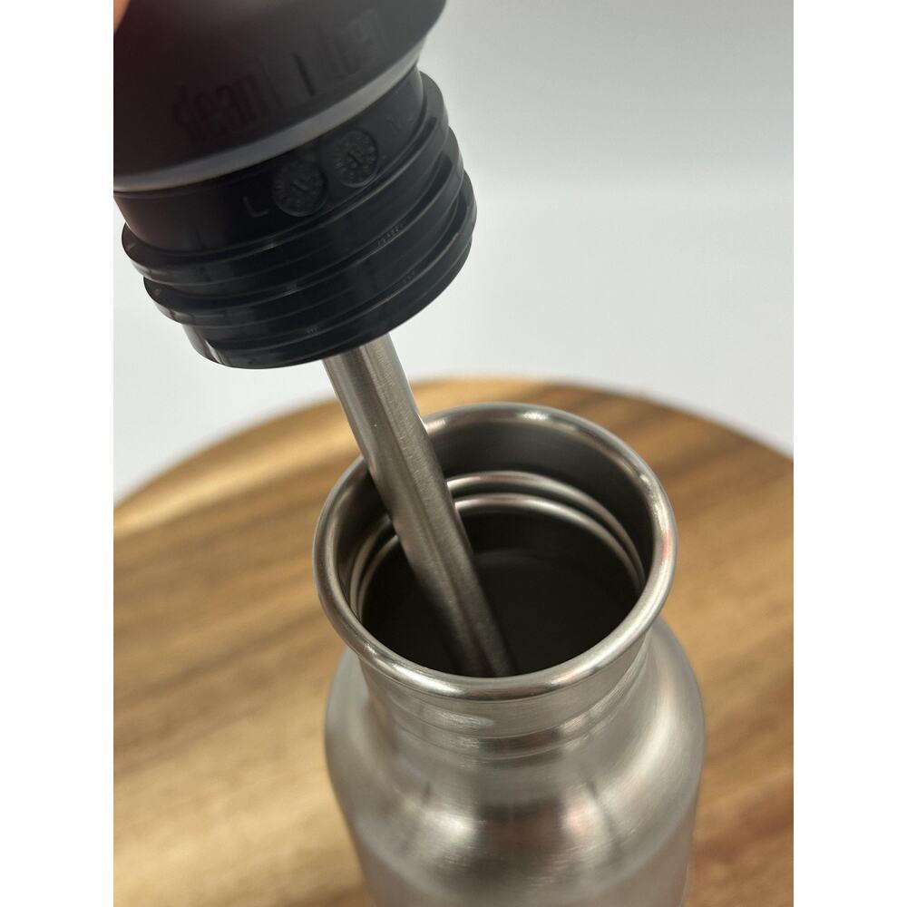 Klean Kanteen Classic Water Bottle 18oz Straw & Food Box Set Stainless Orange - Picture 11 of 15